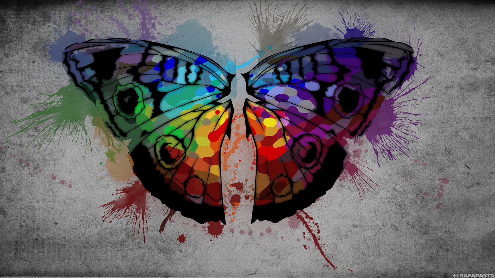 Кратко разноцветная бабочка
